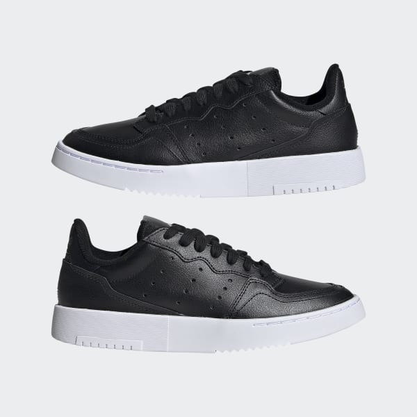 Chaussures Supercourt noires et blanches pour enfant adidas France