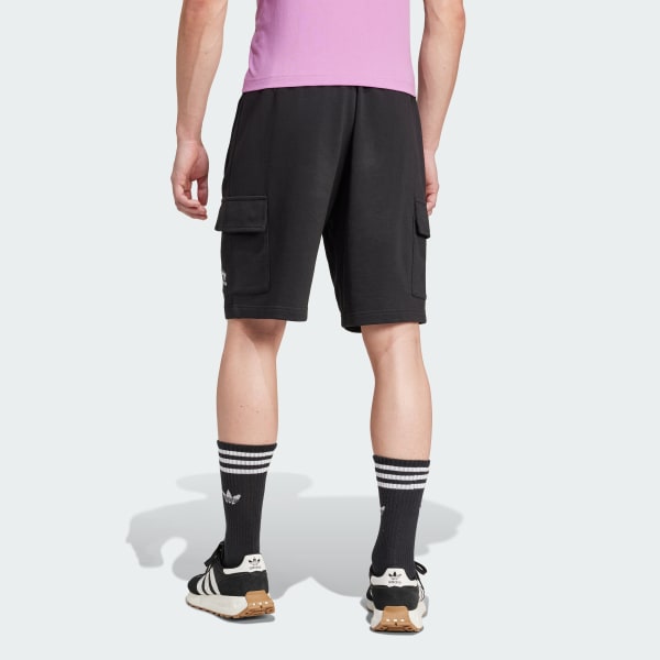 Black Trefoil Essentials Cargo Shorts