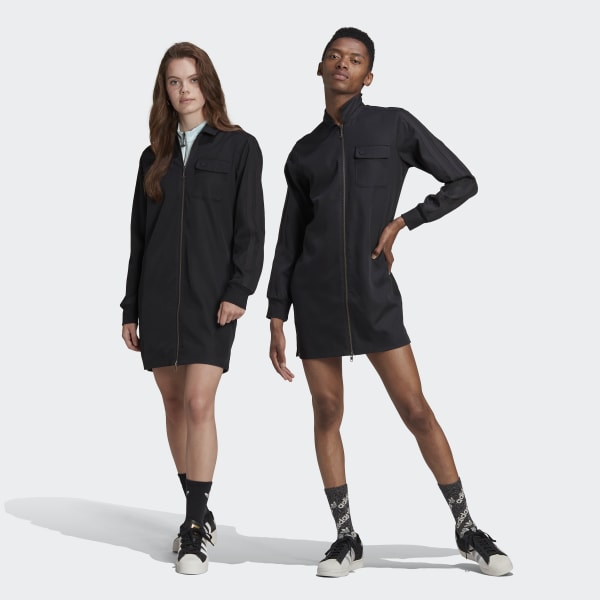 Zwart Adicolor Contempo Tailored Overhemd (Uniseks) L6755