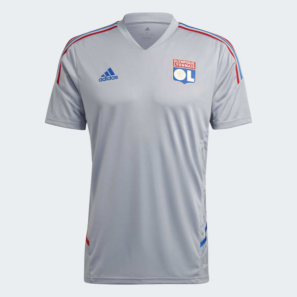 Grijs Olympique Lyonnais Condivo 22 Training Voetbalshirt L6129