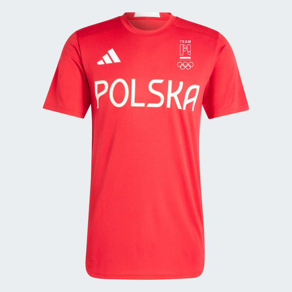 Rosso T-shirt da allenamento HIIT Poland