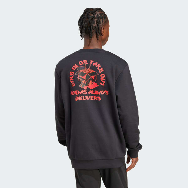 Black Food fortune cookie Graphic Sweatshirt