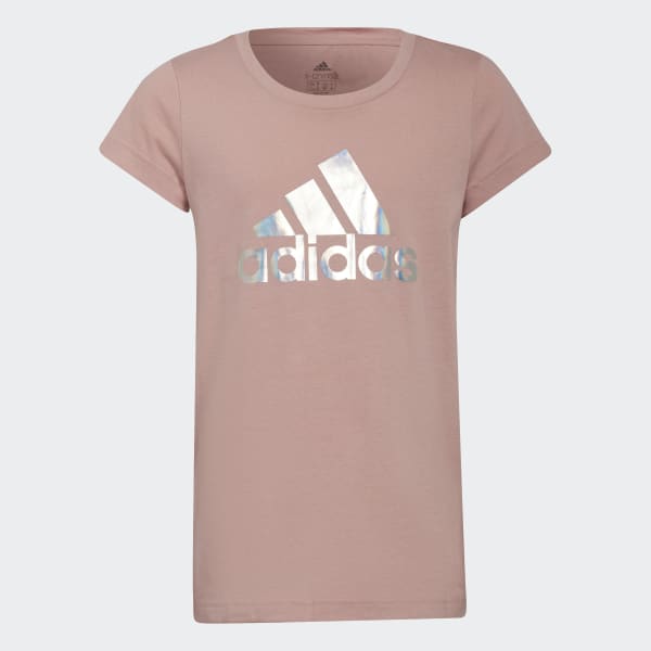 Roze Dance Metallic Print T-shirt LOQ94