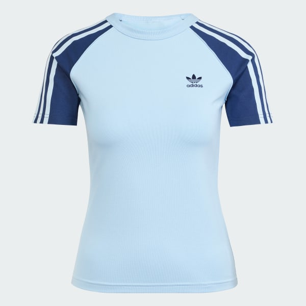 Blue Adicolor 3-Stripes Raglan Slim Tee