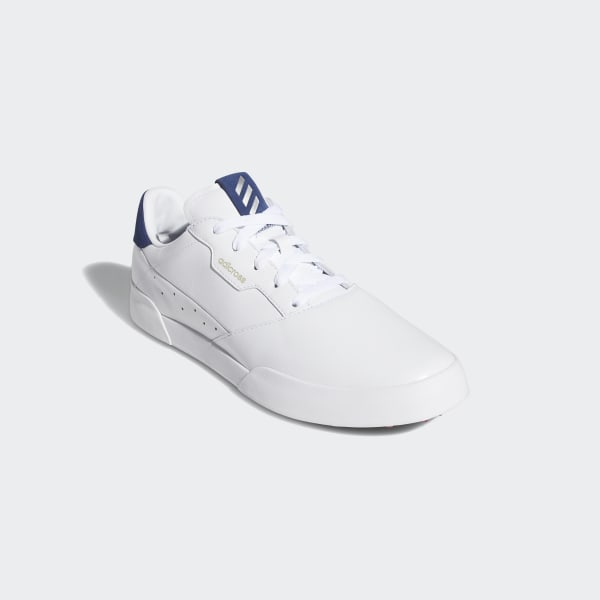White Adicross Retro Golf Shoes