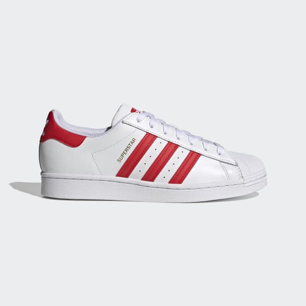 white and red adidas