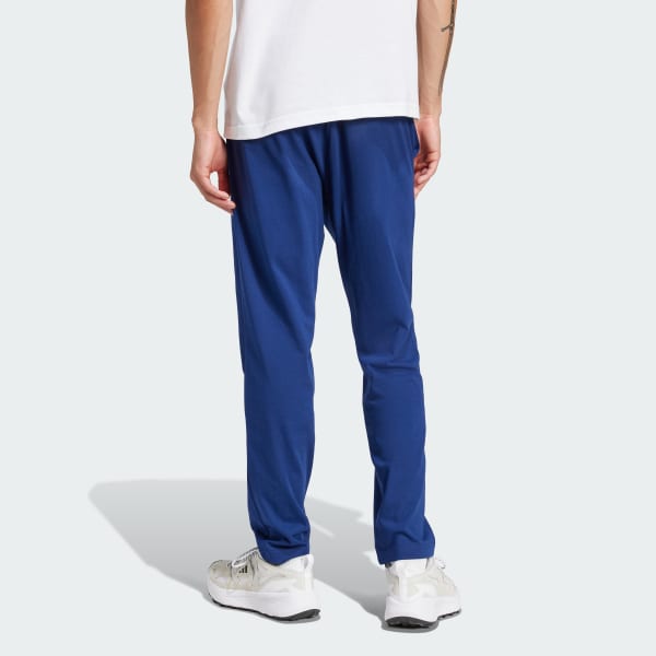 Blue Essentials Small Logo Single Jersey Pants