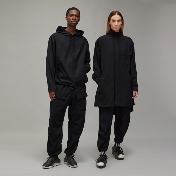 ADIDAS Y-3 CH1 YOHJI YAMAMOTO WOOL FLANNEL CROPPED PANTS BLACK GK4392 MEN S