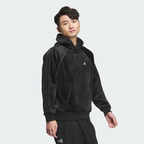 adidas アディダス メンズ パーカープルオーバー M BYD3 ベロアスウェットフーディ オーバーサイズ ユーティリティ KWX91  パーカー｜ムラサキスポーツオンラインストア 通販