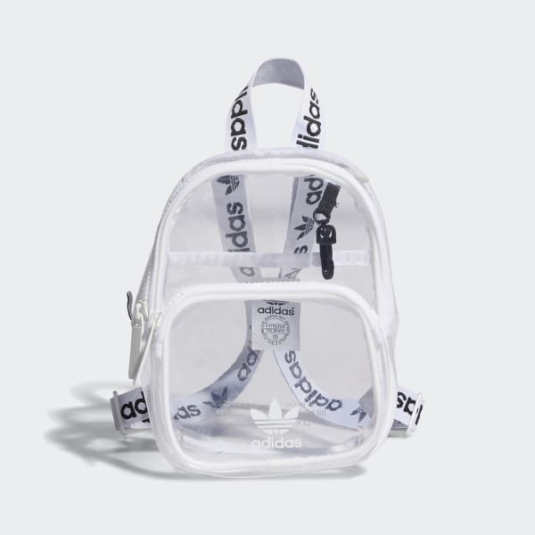 adidas clear backpack pink