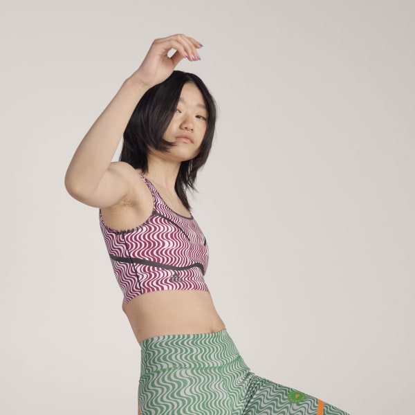 Κόκκινο adidas by Stella McCartney TruePurpose Printed Crop Top