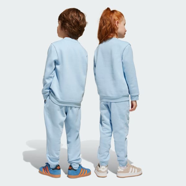 Mau-xanh-da-troi Set Áo Cổ Tròn Trẻ Em