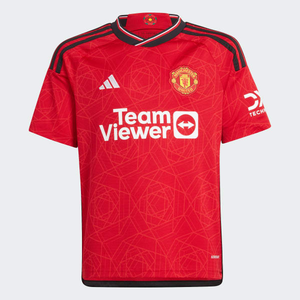 adidas Manchester United 23/24 Home Jersey Kids - Red | adidas UK