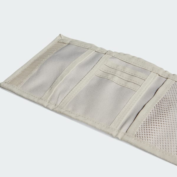 Beige Linear Print Wallet