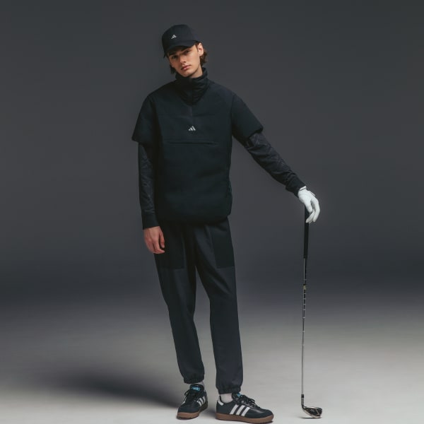 アディダス 【ゴルフ】撥水 アノラック ハイネック 半袖ダウン