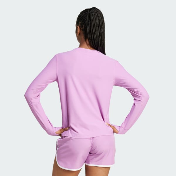 Purple Own The Run Long Sleeve Tee
