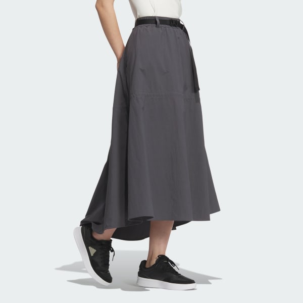 グレー Luxflow ルーズフィット ストレッチウーブンスカート