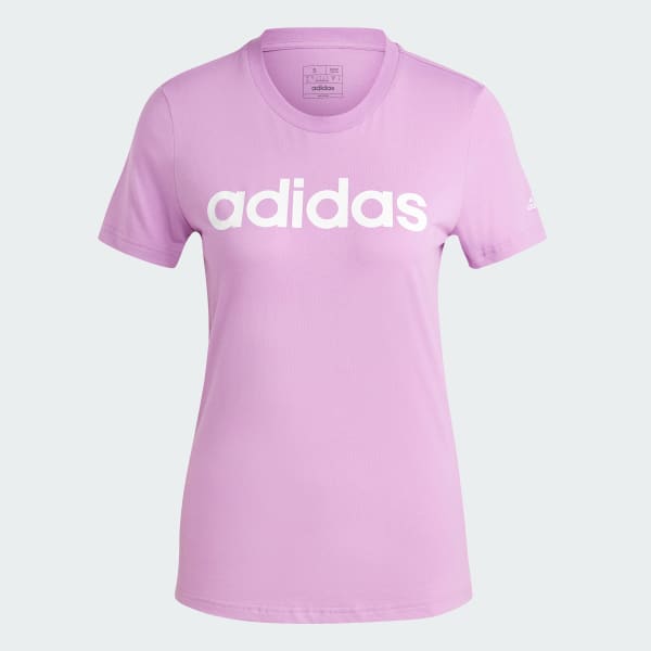 Camiseta Essentials Slim Logo - Roxo adidas | adidas Brasil Camiseta Essentials Slim Logo - Roxo adidas | adidas Brasil