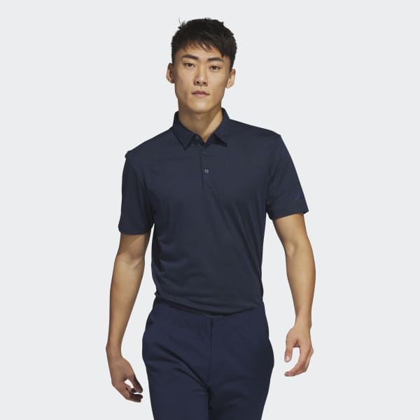 adidas Textured Jacquard Golf Polo Shirt - Blue | adidas Canada
