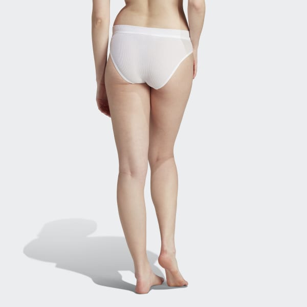adidas Adicolor adidas | | Pants White Women\'s - Flex Cotton Bikini US Lifestyle Ribbed