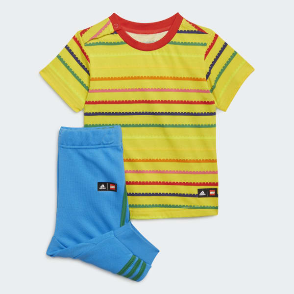 Żolty adidas x Classic LEGO® Tee and 3/4 Pants Set ZH051