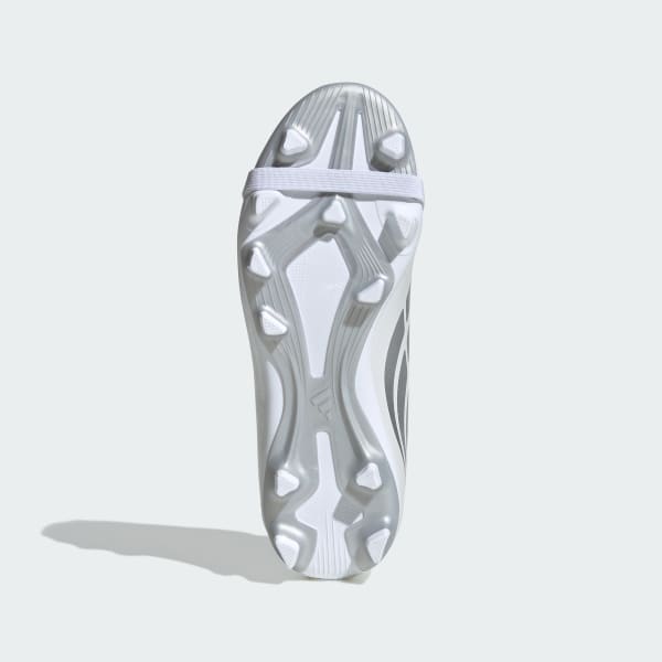 Hvid PREDATOR CLUB Fold-Over Tongue Firm Ground/Multi Ground fodboldstøvler til børn