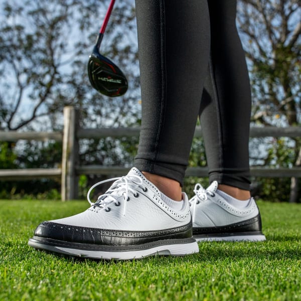 Mens black discount adidas golf shoes
