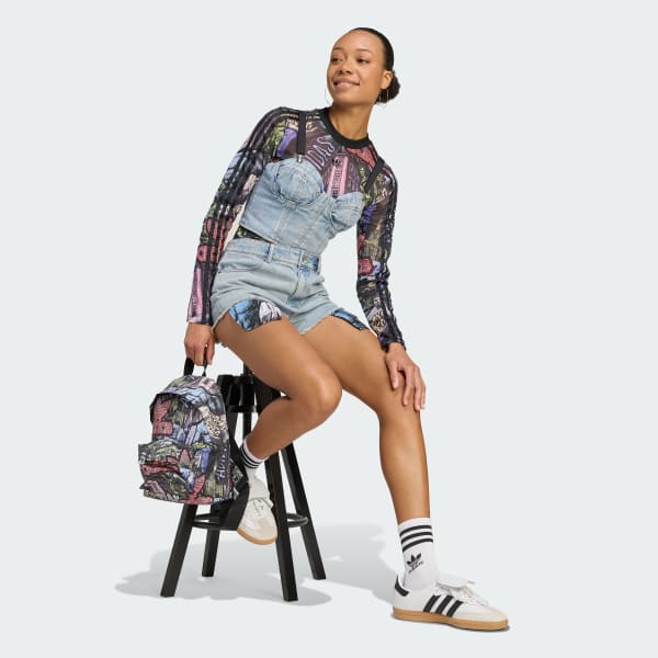 Blue adidas x Jeremy Scott Denim Bustier