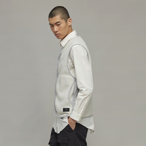 Blanc Veste sans manches en molleton Y-3