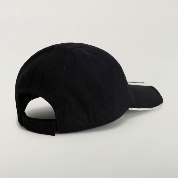 Black Y-3 STRIPES CAP