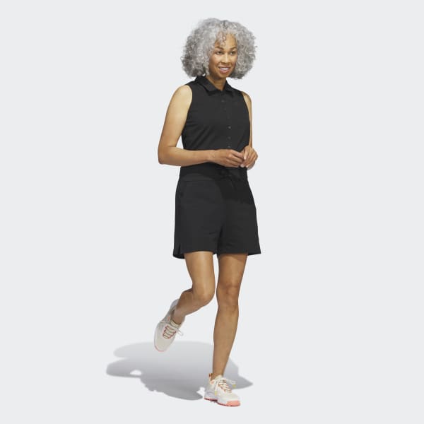 Schwarz Knit Golf Onesie