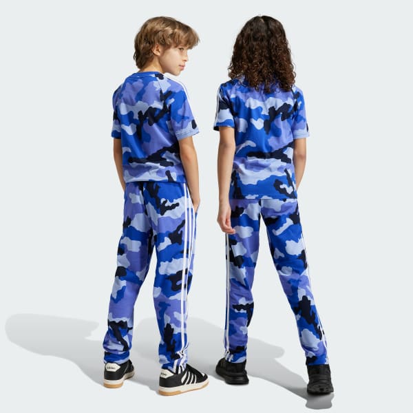 Azul Pantalón Essentials Allover Print Niños