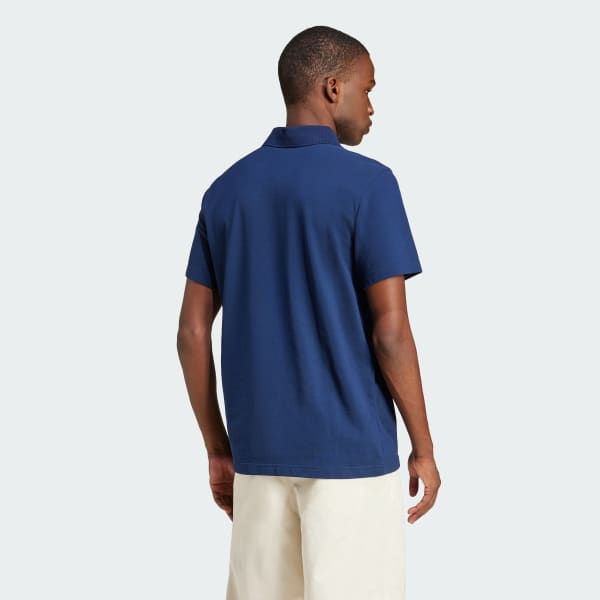 Azul Camiseta Polo Essentials Trifolio