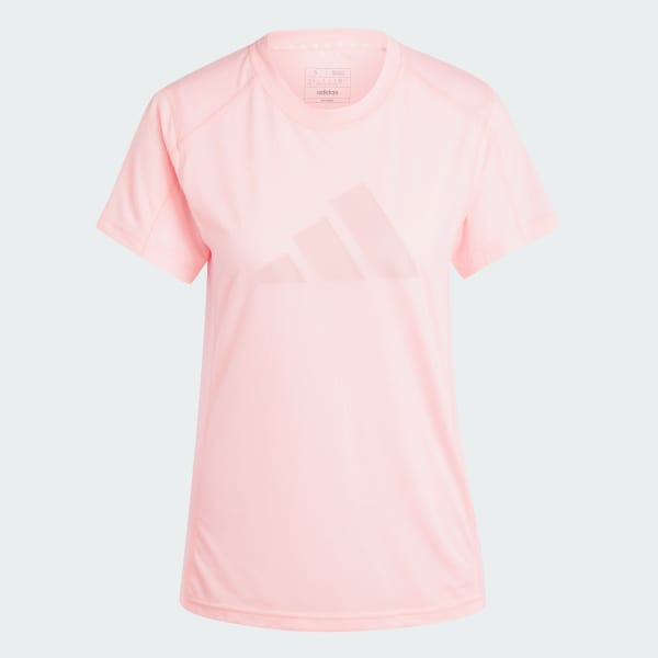 Rosa Camiseta Treino Train Essentials Big Performance Logo