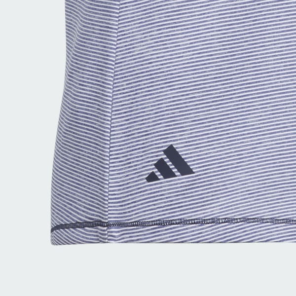 Blue Ottoman Striped Sleeveless Polo Shirt Kids