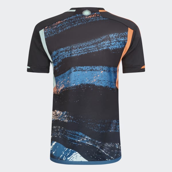 Negro Camiseta Alternativa Selección Argentina Femenina 23 para Niños