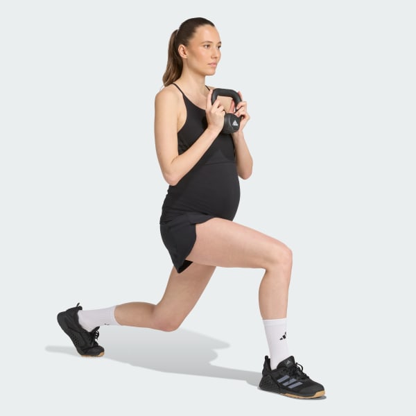 Negro Playera sin Mangas de Maternidad