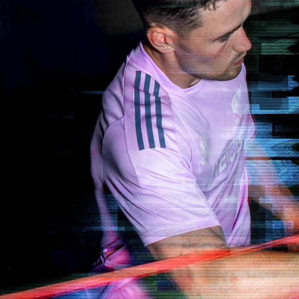 Roxo T-shirt Performance dos All Blacks QB060