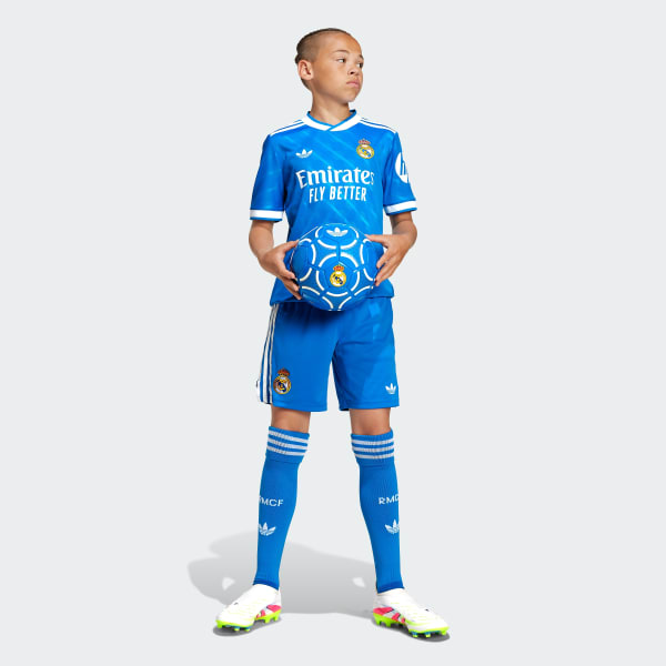 Bleu Short Third Real Madrid 25/26 Enfants