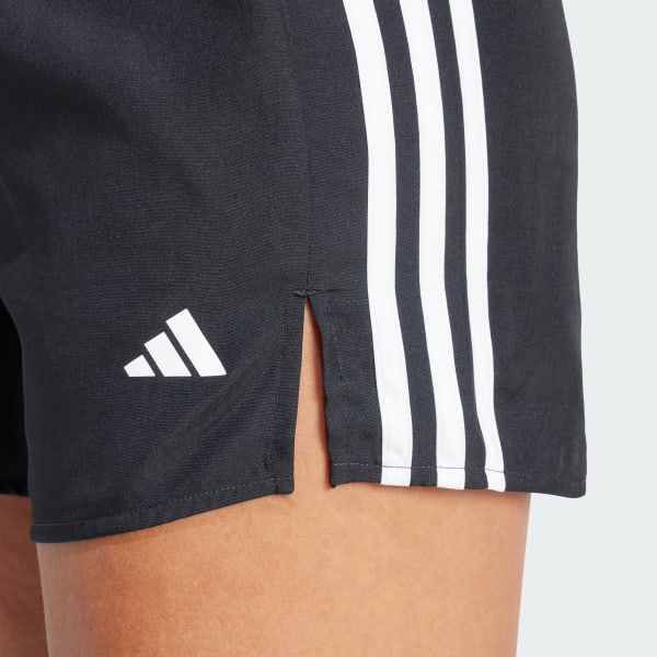 adidas ショートパンツ　レース　トリム　スリーストライプ　ショーツ　黒 ZOZO限定】レーストリム スリーストライプス ショートパンツ