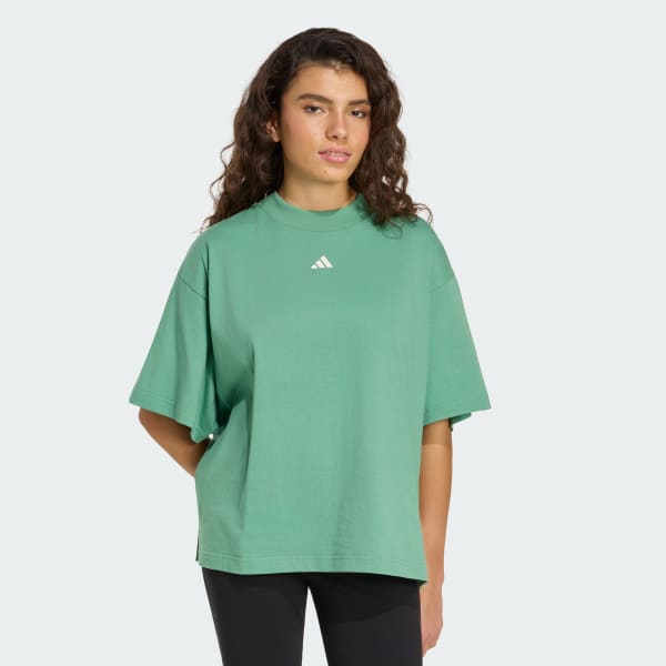 Green 3-Stripes Studio T-Shirt