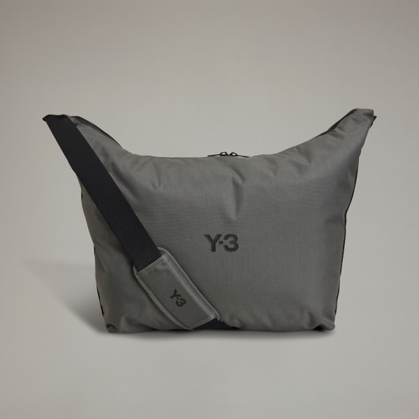 Grey Y-3 Large Crossbody Bag