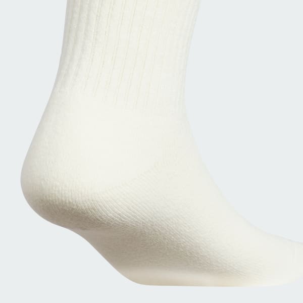 adidas Originals Comfort 3-Pack Crew Socks - White | Free