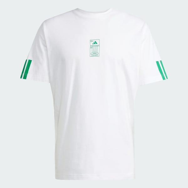 Blanco Camiseta holgada con estampado Stadium Ticket