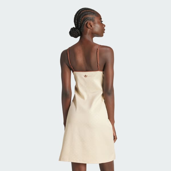 Rosa Vestido Largo Fashion Monogram Satén