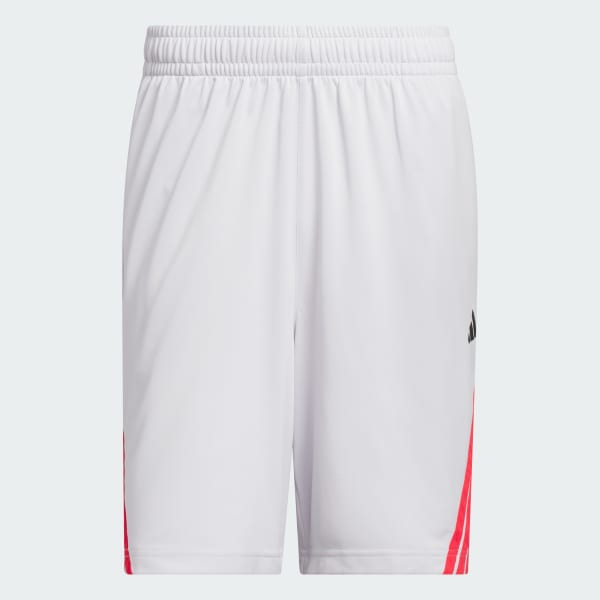 Grey Legends 3-Stripes Basketball Shorts