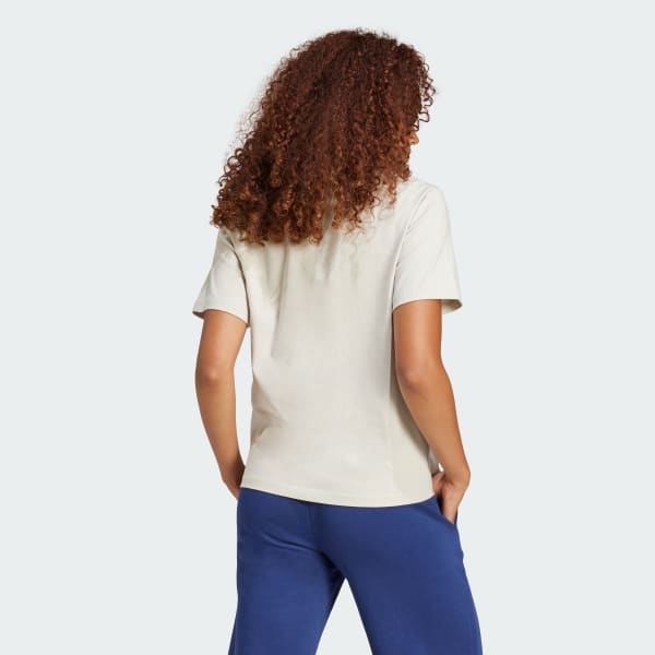 Beige Playera Essentials Logo Pequeño Algodón