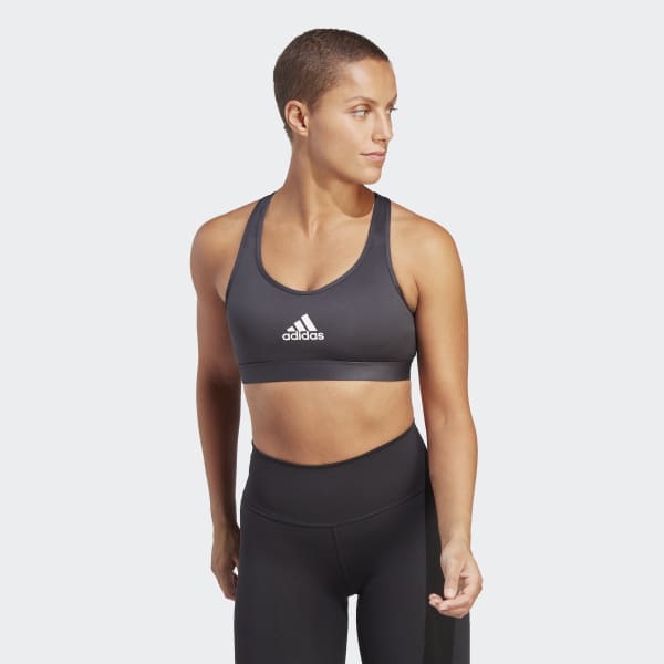 adidas Believe This Medium-Support Workout Bra - Black