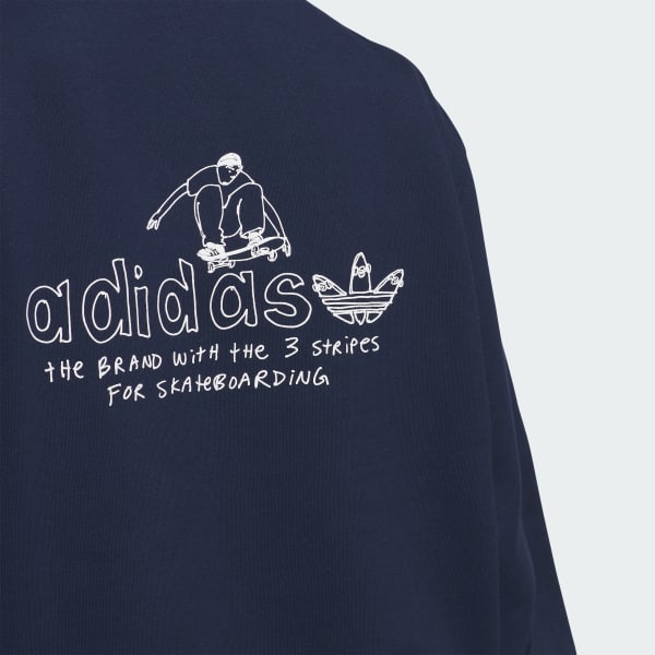 adidas Henry Jones Graphic Hoodie Blue adidas UK