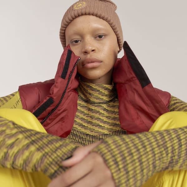 Burgundy adidas by Stella McCartney Padded Winter Gilet